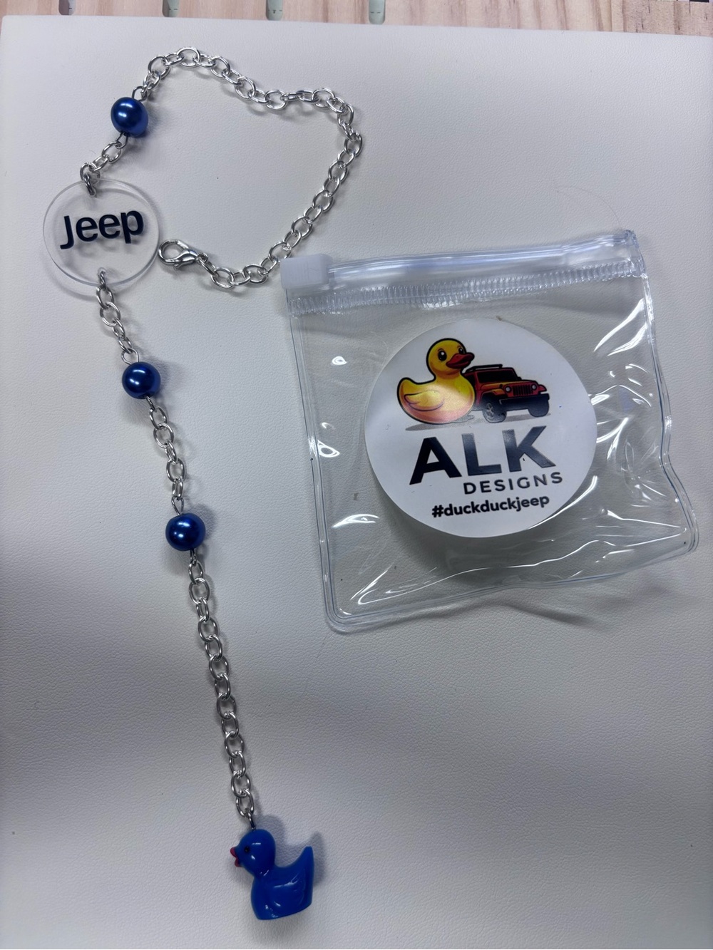 Jeep rearview mirror charm